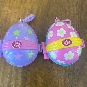 2 Polly Pocket key chain Eggs Sooo cute